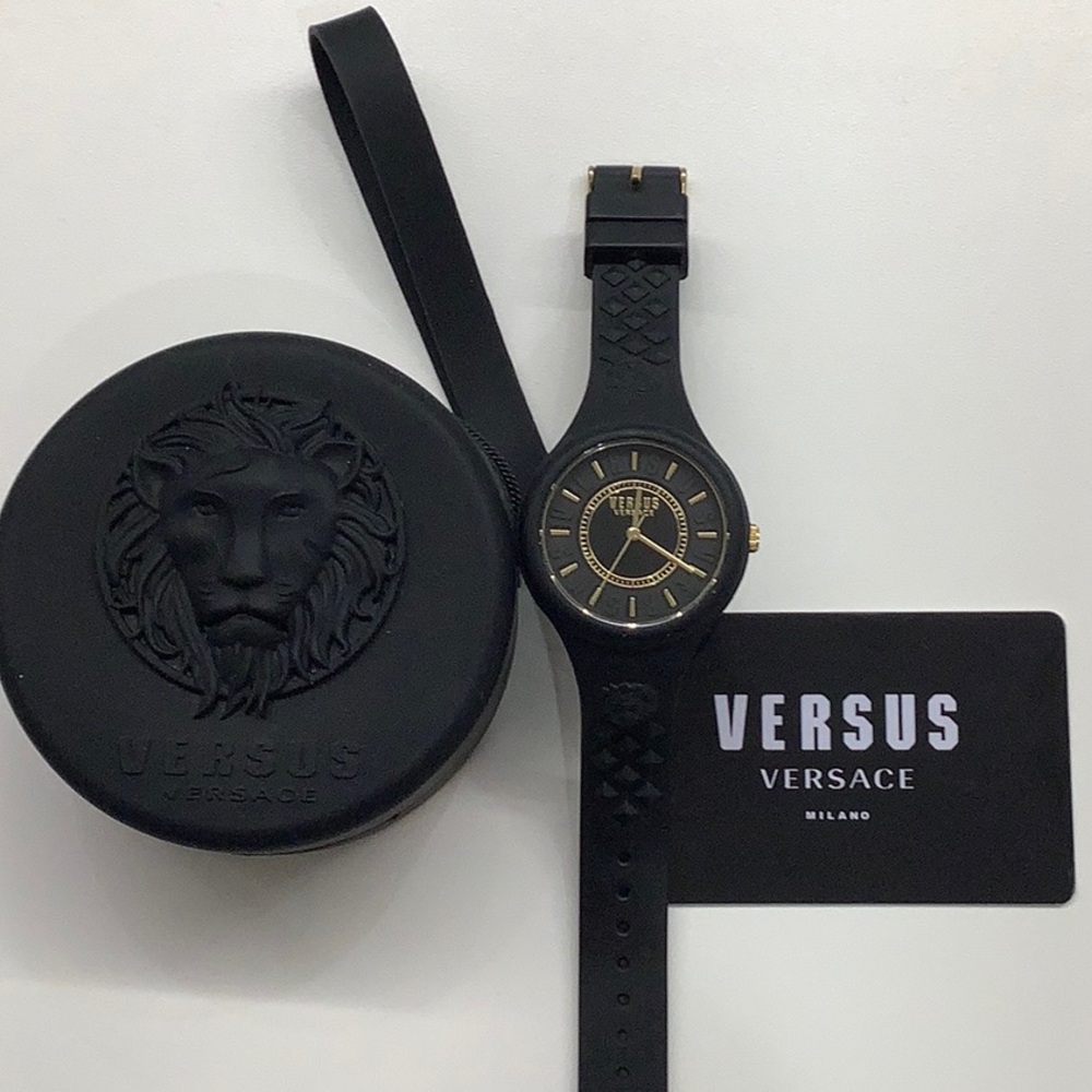 Versus Versace Women’s Fire Island Quartz Silicone Strap